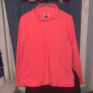 Old navy Fleece pink 1/4  zip up